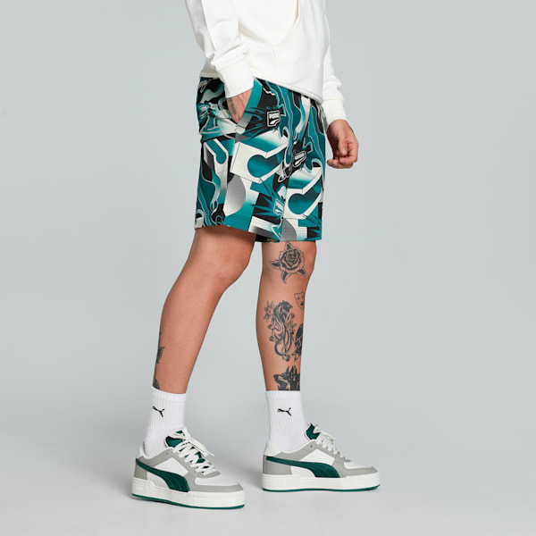 BRAND LOVE Men's Printed 8" Shorts, PUMA Black, extralarge-IND